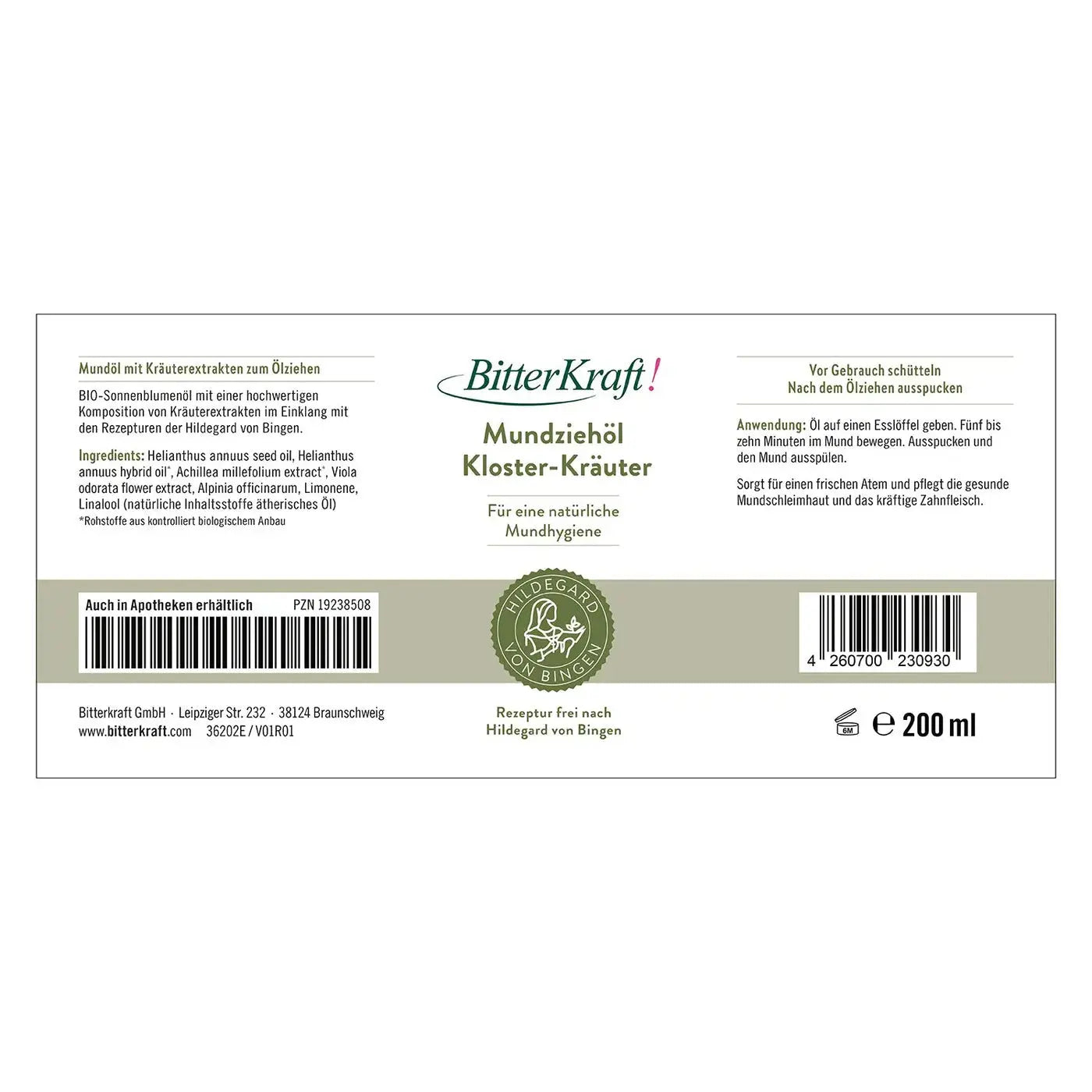 Mundziehöl Kloster-Kräuter 200ml