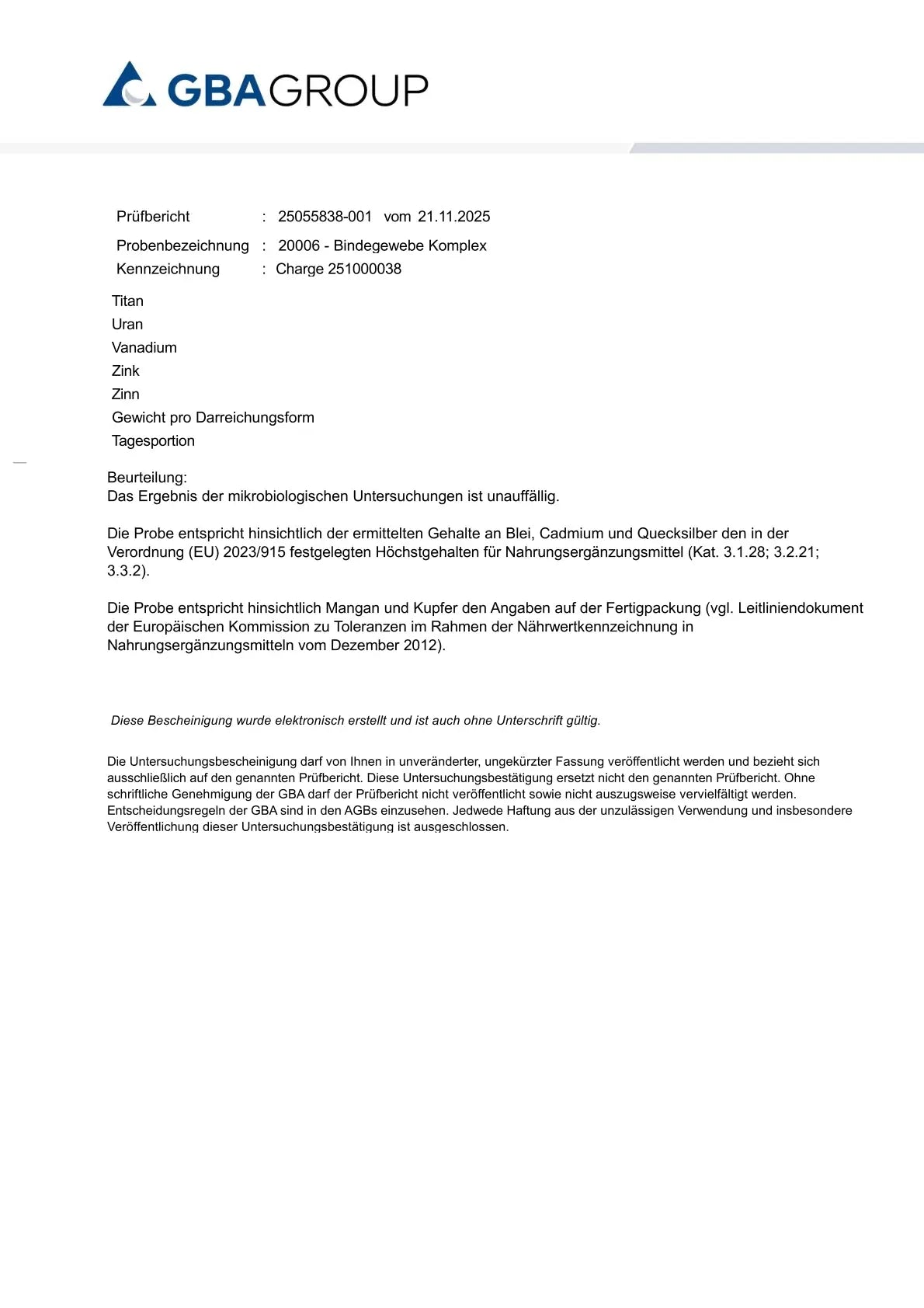 Bitterkraft Bindegewebe-Komplex Geburtstagspaket