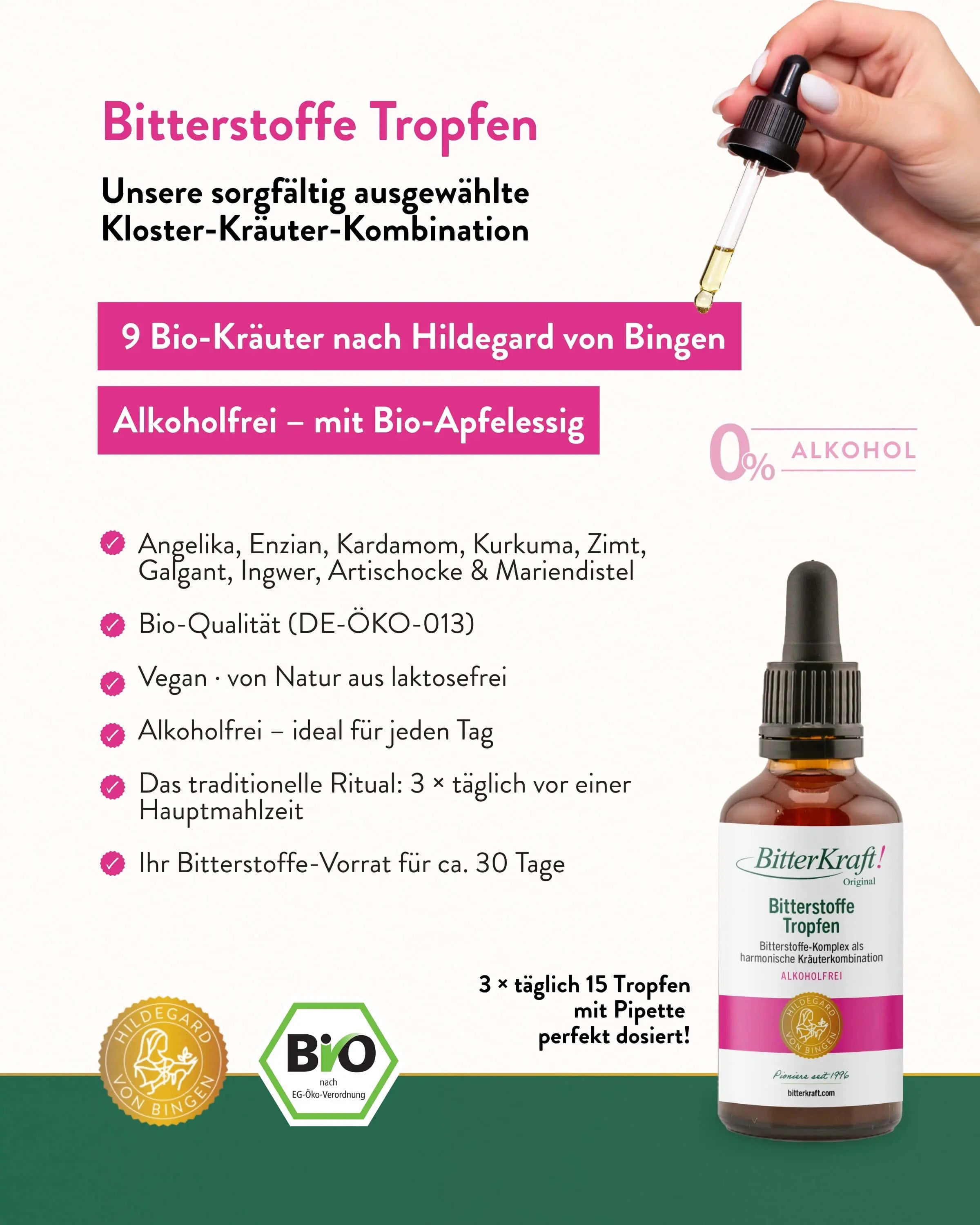 BitterKraft! Original Alkoholfrei 50ml Pipette (BIO)