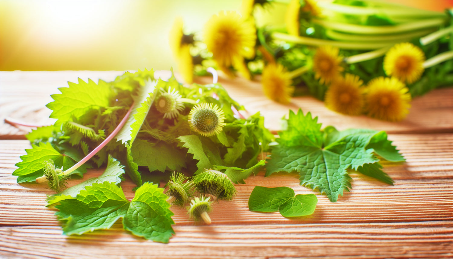 Lymphstau im Frühjahr: Wie Bitterkräuter die natürliche Entgiftung nach dem Winter unterstützen können – KI-generiertes Bild (DALL·E 3)