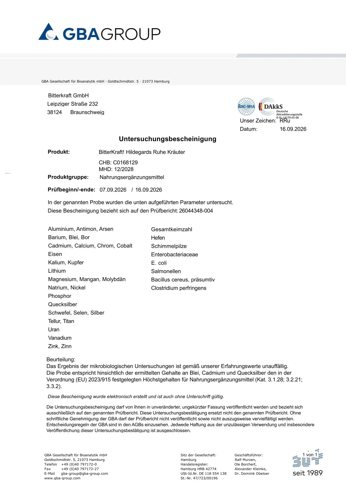 Hildegards Ruhe-Kräuter