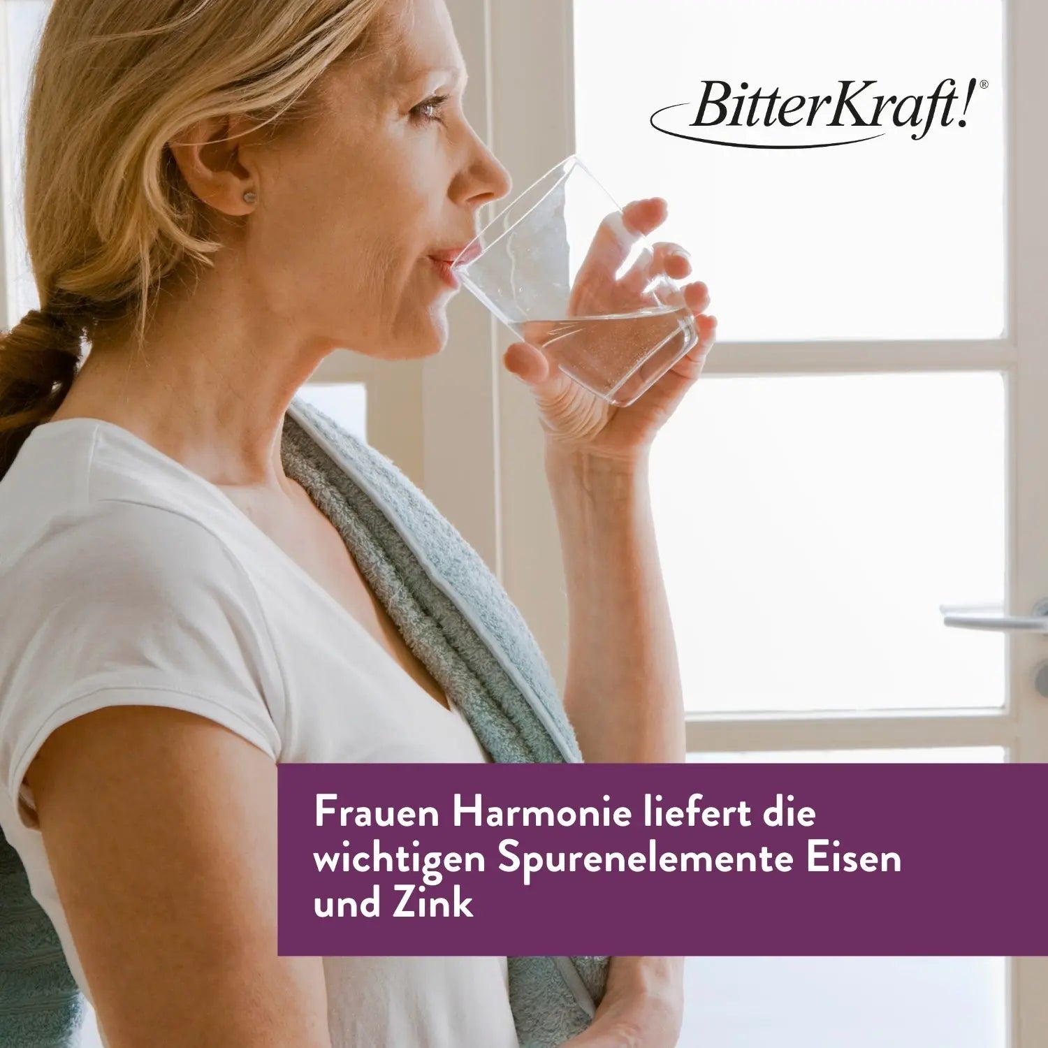 Bitterkraft Frauen Harmonie liefet die wichtigen Spurenelemente Eisen und Zink