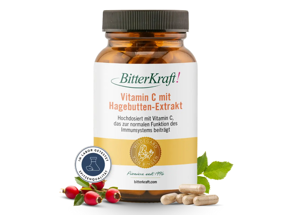 Bitterkraft! Vitamin C mit Hagebutten-Extrakt