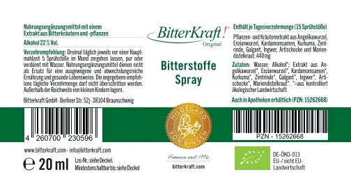 BitterKraft! Original Spray (BIO) 20ml (Geschenk)