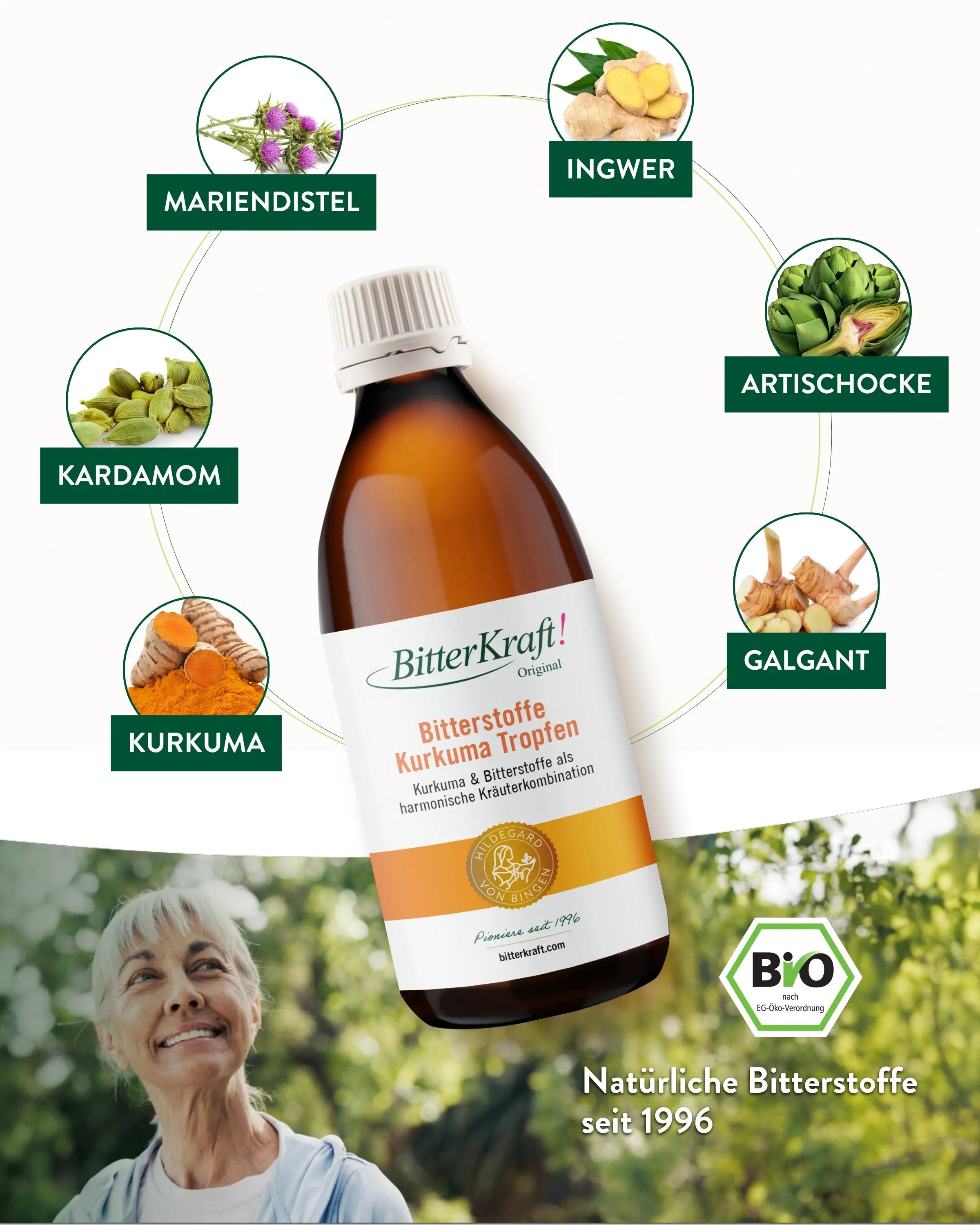 BitterKraft! Original Kurkuma Tropfen (BIO) 200ml