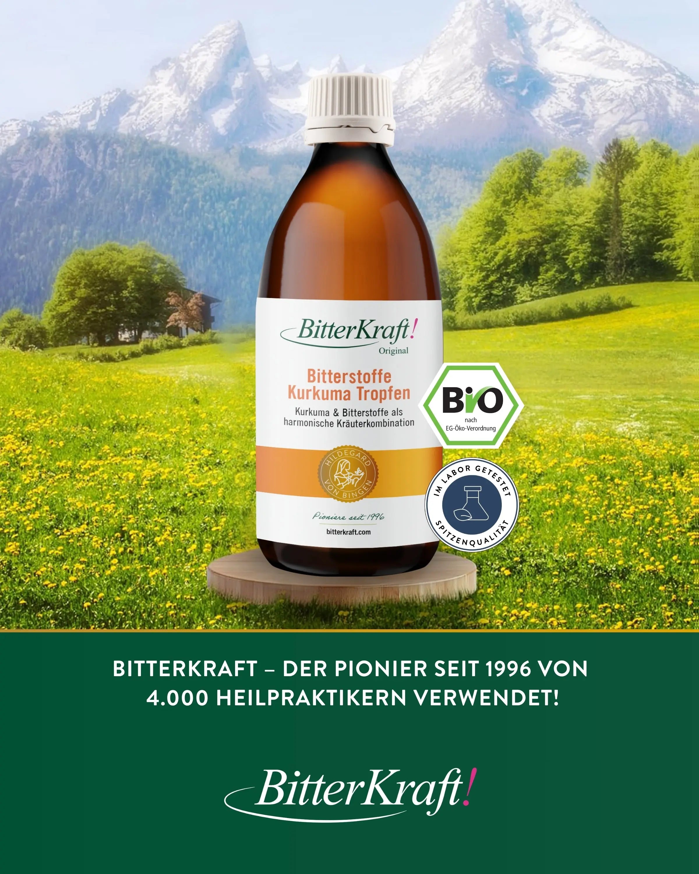 BitterKraft! Original Kurkuma Tropfen (BIO) 200ml