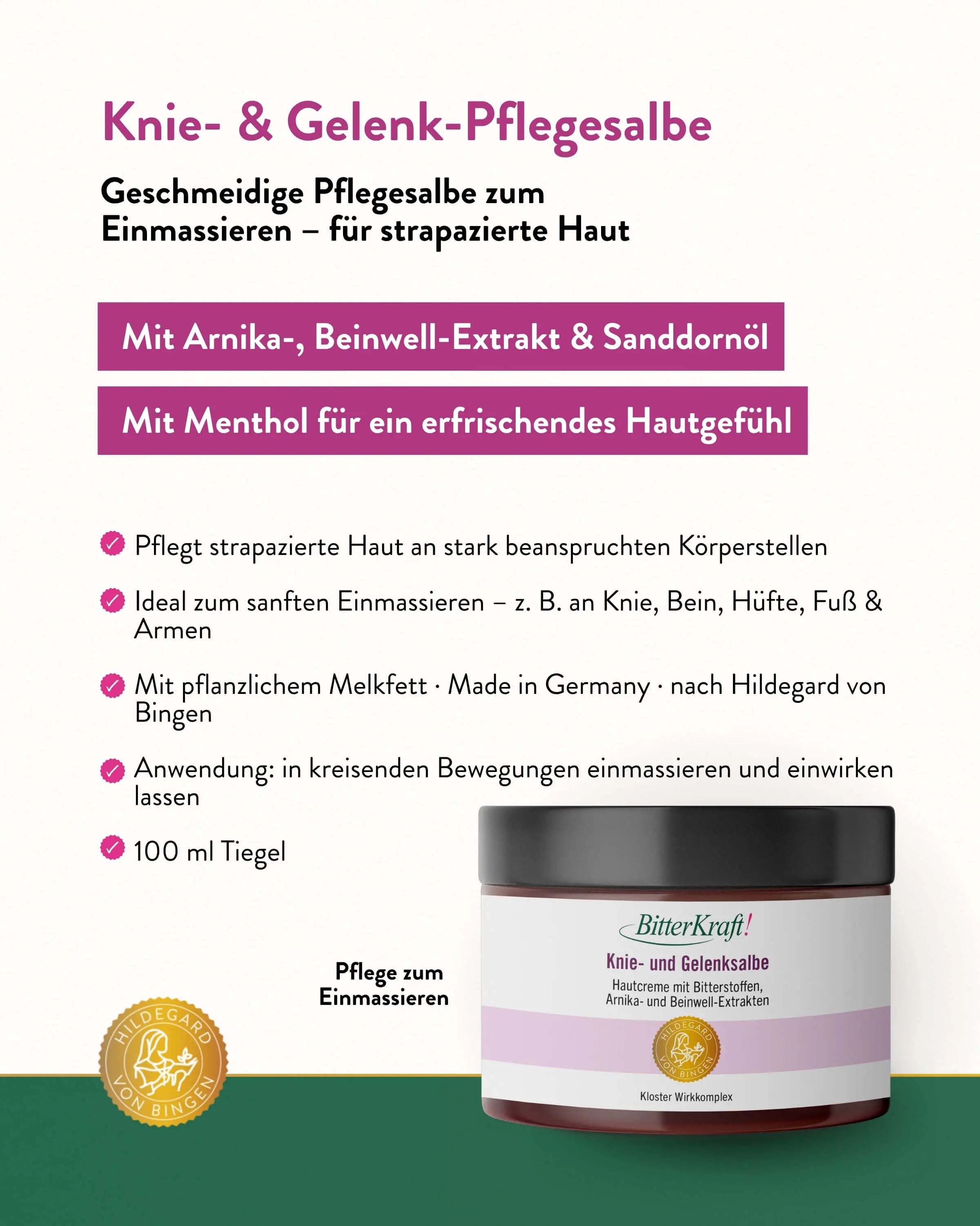Kloster Knie- und Gelenksalbe Hildegard von Bingen Geburtstagspaket