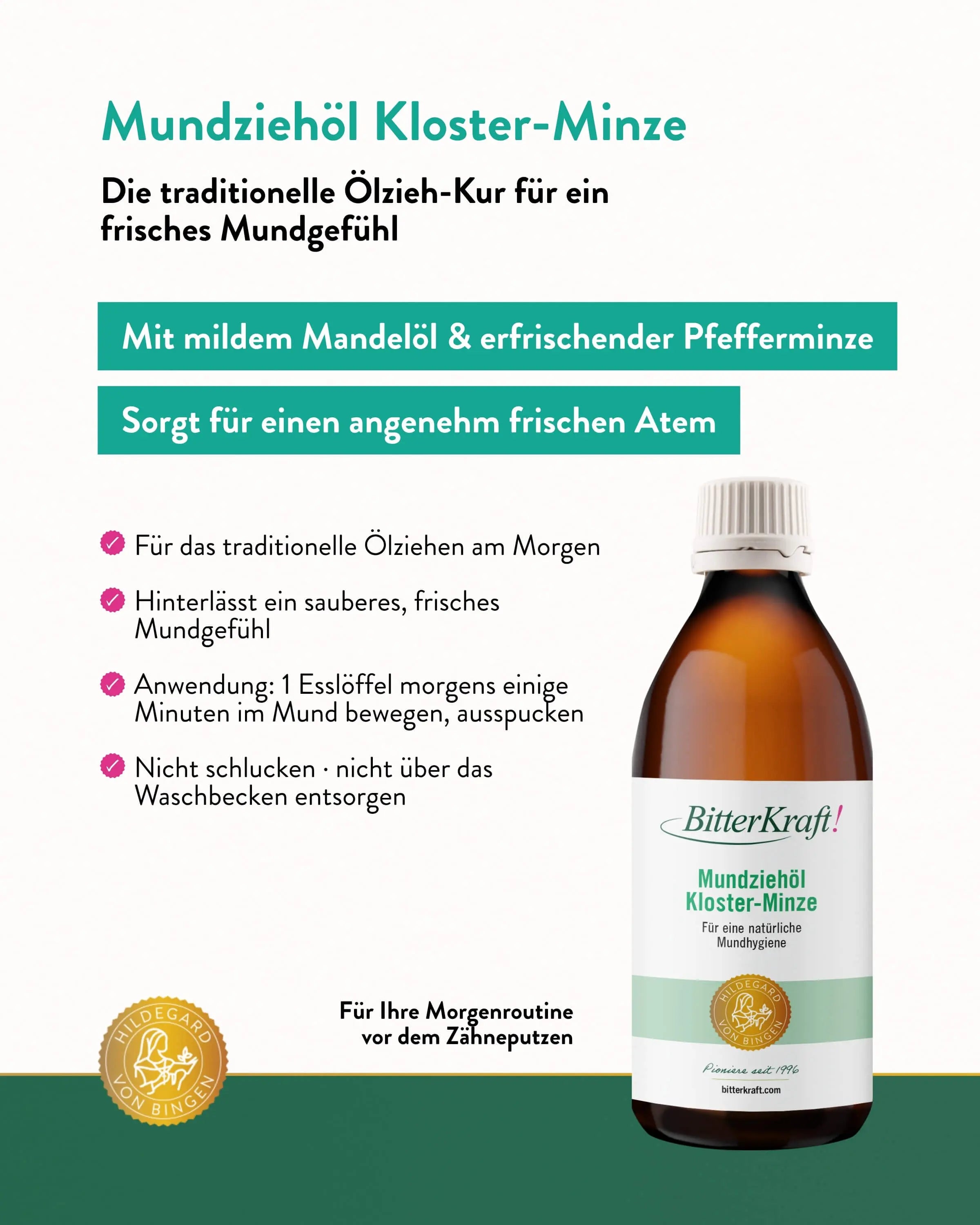 Mundziehöl Kloster-Minze 200ml